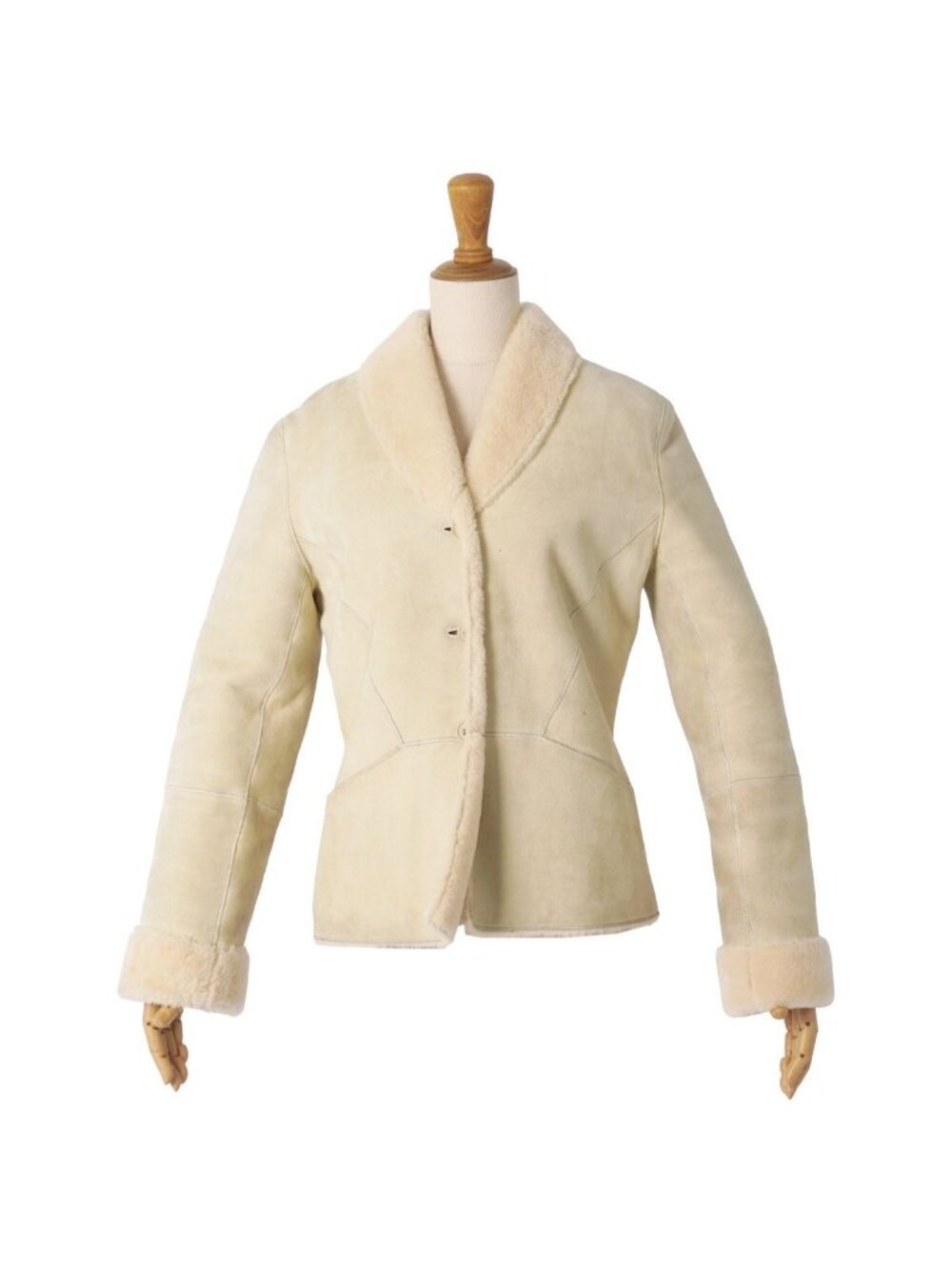 Loewe Jacket Mouton Lambskin Leather Sheepskin View 3